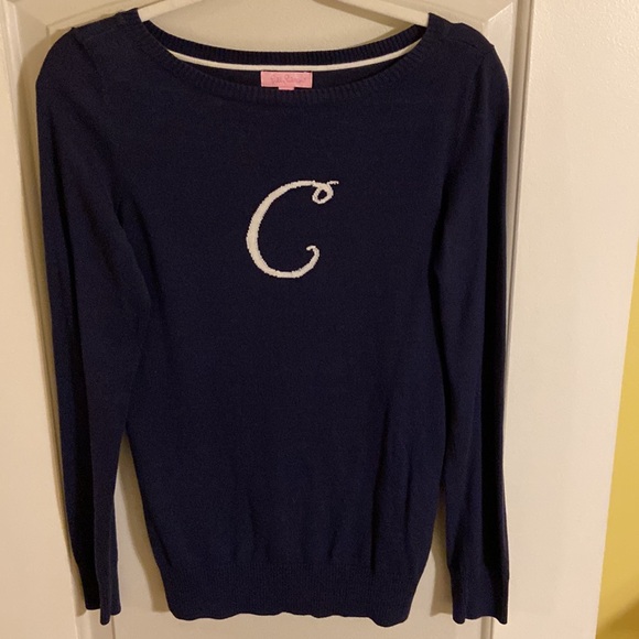 Lilly Pulitzer Sweaters - Lilly Pulitzer C Navy Blue Sweater Women’s M EUC